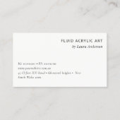 Boho Dreamcatcher Watercolor Lilac Blush Logo Visitenkarte (Rückseite)