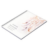 Boho Dreamcatcher Watercolor Lilac Blush Peach Notizblock (Linke Seite)