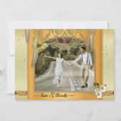 Boho Dreamcatcher Wedding Foto Liebe Dankkarte Dankeskarte (Vorderseite)