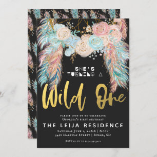 Boho Dreamcatcher Wilde Ein Geburtstag Einladung