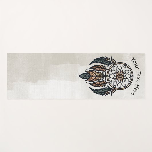 Boho dreamcatcher yogamatte (Vorderseite (Horizontal))