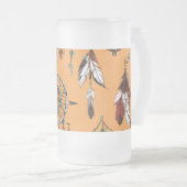 Boho Dreamer Design Mattglas Bierglas (VorderseiteRechts)
