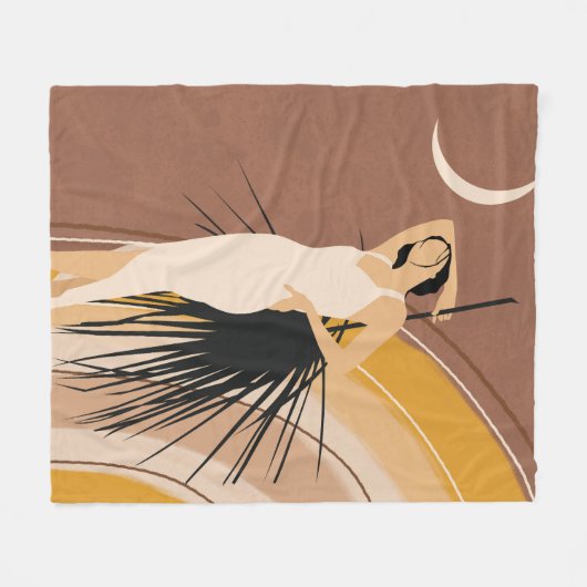 Boho Dreams Fleecedecke (Vorderseite (Horizontal))