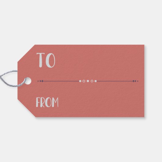 Boho Dreams Modern Holiday Ornaments Geschenkanhänger (Rückseite Horizontal)