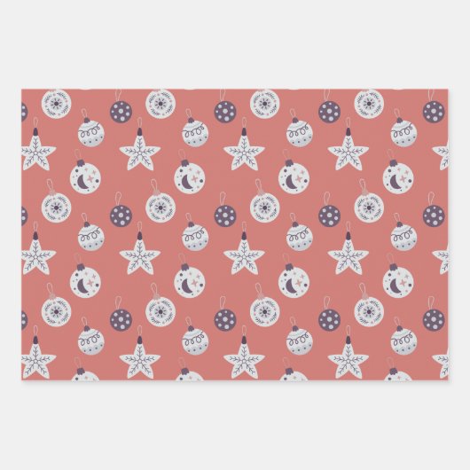 Boho Dreams Modern Holiday Ornaments Geschenkpapier Set (Vorderseite 2)