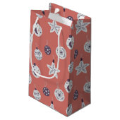 Boho Dreams Modern Holiday Ornaments Kleine Geschenktüte (Rückseite Schrägansicht)