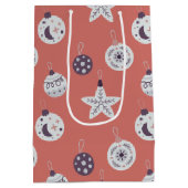 Boho Dreams Modern Holiday Ornaments Mittlere Geschenktüte (Rückseite)