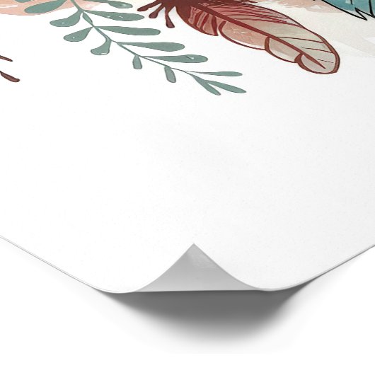 Boho Dreamscape Live in Abstimmung mit Ihrer Wahrh Poster (Ecke)