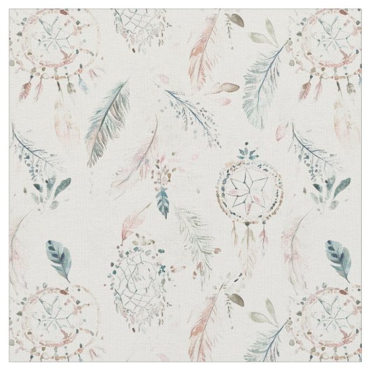 BOHO DREAMWEAVER und Federn Stoff (Nahaufnahme)