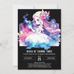 Boho Dreamy Princess Birthday Einladung