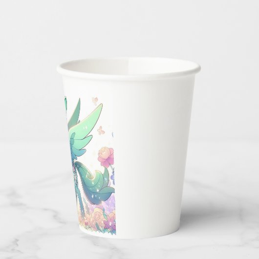 Boho Dreamy Unicorn Babydusche Pappbecher (Links)