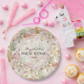 Boho Dried Blätter and Blume Brautparty Pappteller (Party)