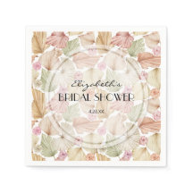 Boho Dried Blätter and Blume Brautparty