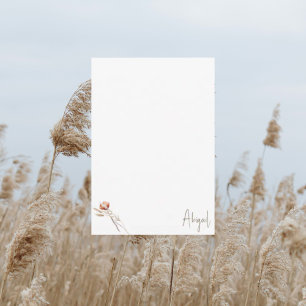 Boho Dried Botanical Shower Blank Vielen Dank II Dankeskarte