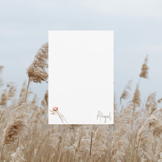 Boho Dried Botanical Shower Blank Vielen Dank II Dankeskarte