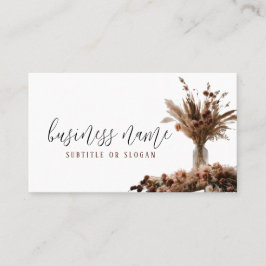 Boho Dried Floral Business Card Visitenkarte