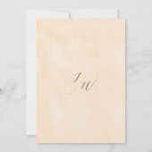 Boho Dried Floral Wedding Einladung (Rückseite)