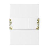 Boho Dried Palm Blätter Hochzeit Einladungsbanderole (Rückseitenbeispiel)