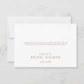 Boho Dried Palm Leaf Bouquet Danke Karte (Rückseite)