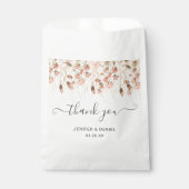 Boho Dried Watercolor Floral Wedding Geschenktütchen (Vorderseite)