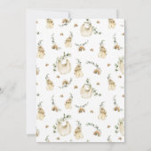 Boho Drive by Eucalyptus Green Neutral Baby Shower Einladung (Rückseite)