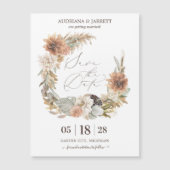 Boho Driving Floral Pampas Grass Herbst Magnet (Vorderseite)