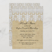 BOHO Druckbrennen in Lace Sinti und Roma Moderne M Einladung (Vorne/Hinten)