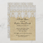 BOHO Druckbrennen in Lace Sinti und Roma Moderne M Einladung (Vorne/Hinten)