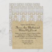 BOHO Druckbrennen in Lace Sinti und Roma Moderne M Einladung (Vorne/Hinten)