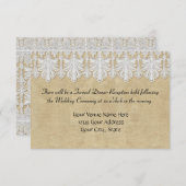 BOHO Druckbrennen in Lace Sinti und Roma Moderne M Einladung (Vorne/Hinten)