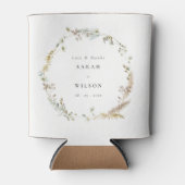 Boho Dry Palm Pampas Grass Floral Wreath Wedding Dosenkühler (Vorderseite)