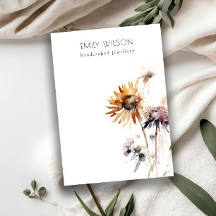 Boho Dry-Wildblume Blank-Schmuckvorlage Visitenkarte