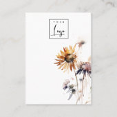 Boho Dry-Wildblume-Logo-Blank-Juwelendisplay Visitenkarte (Vorderseite)
