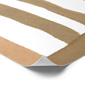 Boho Dschungel Leaf Botanischer Kunststil Einfache Poster (Ecke)