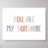 Boho du bist mein Sonnenschein Landschaftsdruck Poster (Vorne)