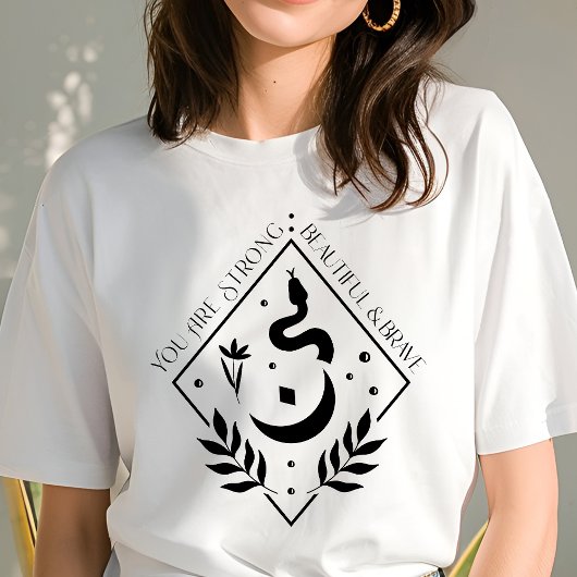 Boho du bist stärker als du denkst Schlange Tri-Blend Shirt