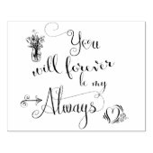 BOHO | Du wirst für immer mein Immer sein Gummistempel (Prägung)