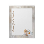 Boho dunkel Fall Thema Warmkaffee Notizblock (Rotiert)