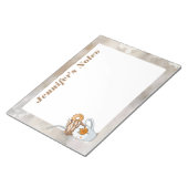 Boho dunkel Fall Thema Warmkaffee Notizblock (angewinkelt)