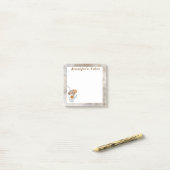 Boho dunkle Herbstthemen Post-it Klebezettel (Auf Schreibtisch)