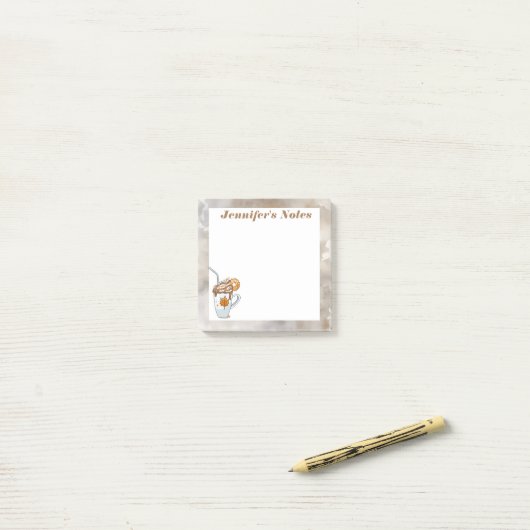 Boho dunkle Herbstthemen Post-it Klebezettel (Auf Schreibtisch)