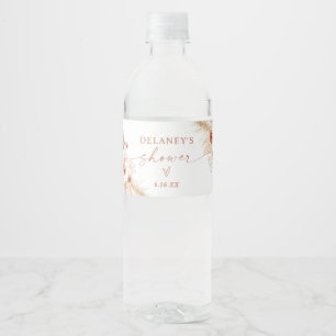 Boho-Dusch-Wasserflaschen-Etikett Wasserflaschenetikett