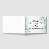 Boho Dusty Blue Eucalyptus Class Wiedersehen Gästebuch (Voll)