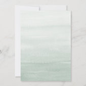 Boho Dusty Blue Eucalyptus Greenery Brautparty Einladung (Rückseite)