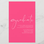 Boho Dusty Blue Minimalistisch Arch Foto Abschluss (Rückseite)