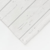 Boho Dusty Fox Gray Wood Personalisiert Fleecedecke (Ecke)