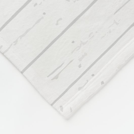 Boho Dusty Fox Gray Wood Personalisiert Fleecedecke (Ecke)