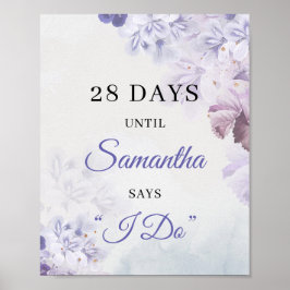 Boho Dusty lila Lavendel lilac Federkontaktierung Poster