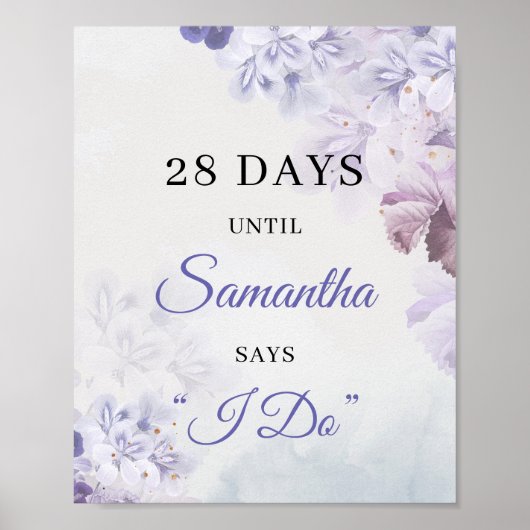 Boho Dusty lila Lavendel lilac Federkontaktierung Poster (Vorne)