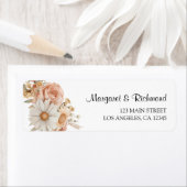 Boho Dusty Rose Floral Wedding Address (Insitu)